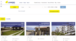 Desktop Screenshot of leandroimoveis.com.br