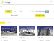 Tablet Screenshot of leandroimoveis.com.br